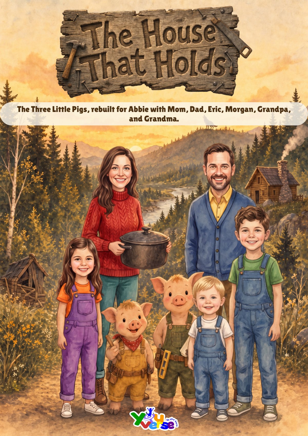The House That Holds, personalized front cover
