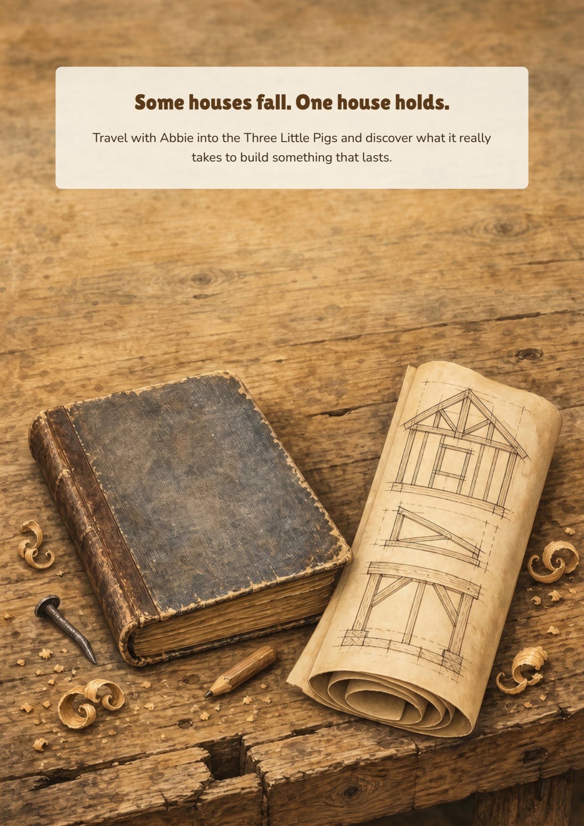 Back cover: some houses fall, one house holds